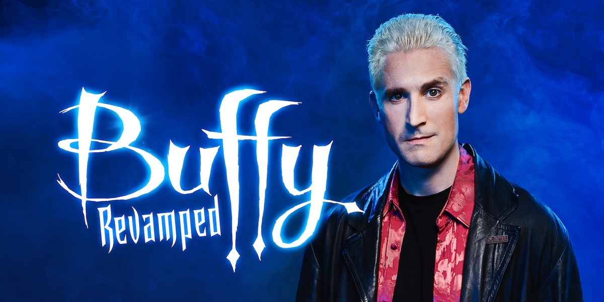 A parody of the Buffy posted that reads 'Buffy Revamped.'