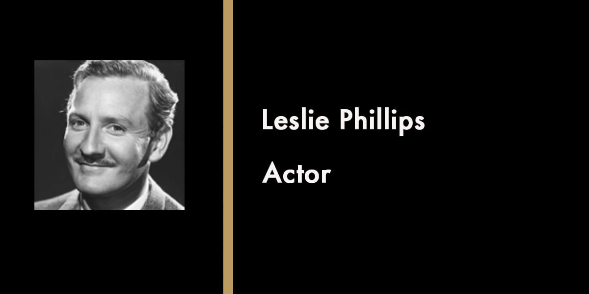 Leslie Phillips, Actor