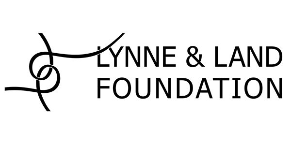 Lynne & David Foundation logo in black text on a white background, featuring a stylised curved line.