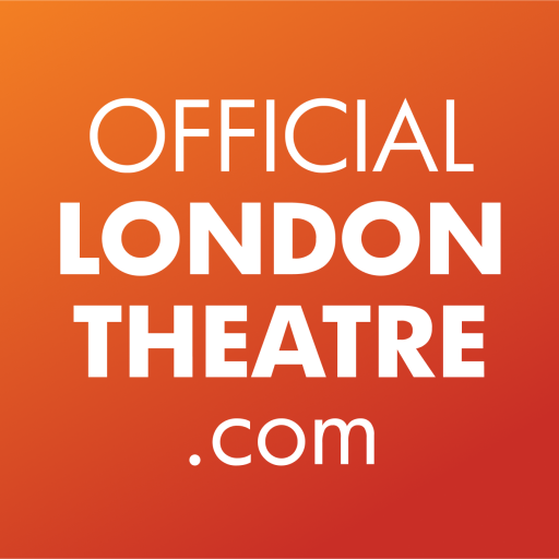 A digital graphic featuring a stylised logo with the text "officiallondontheatre.com" in bold, modern font.