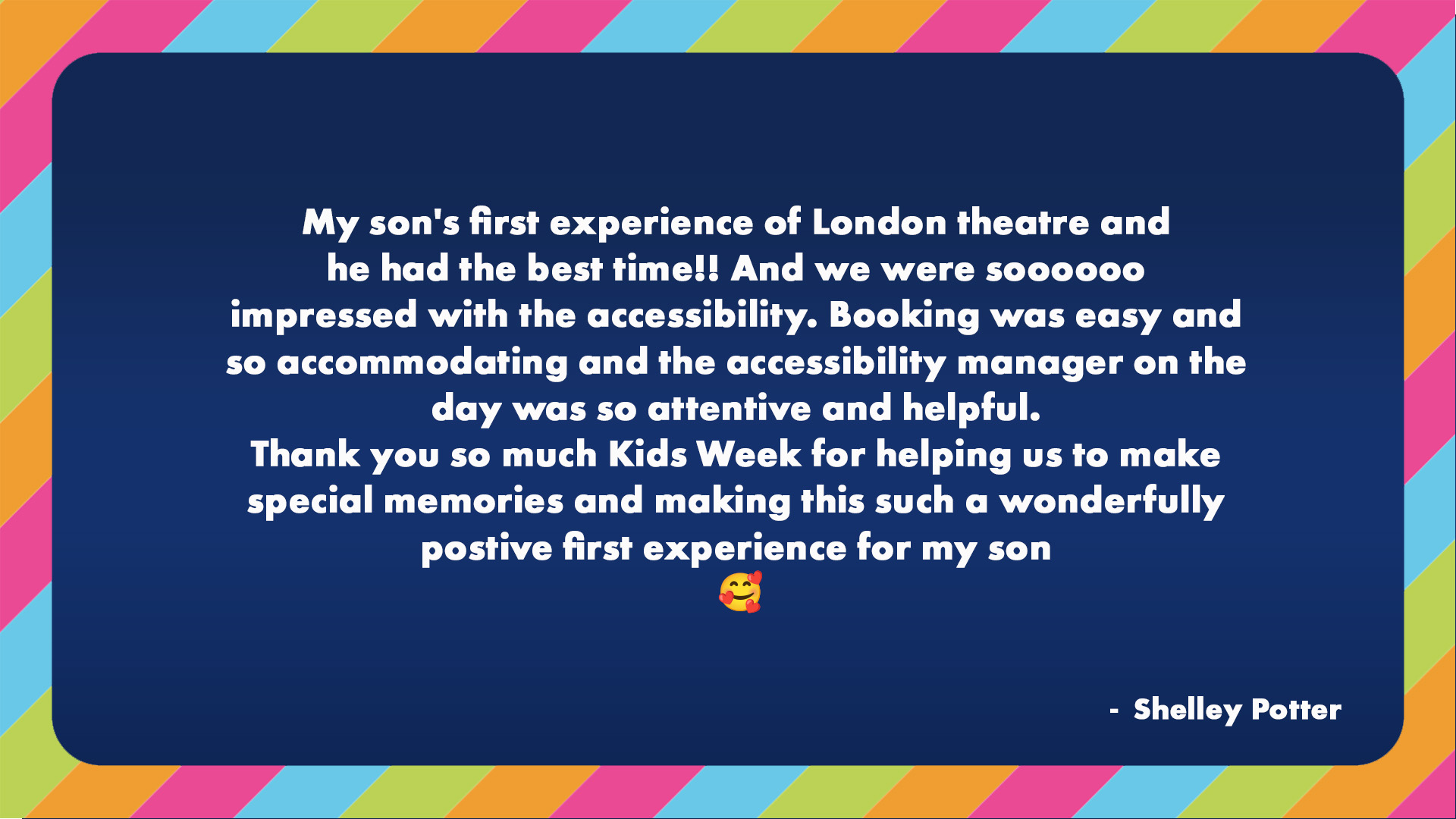 A review about Kids Week.