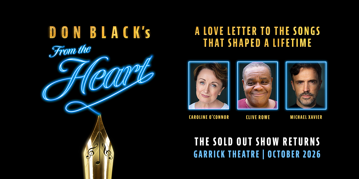 A picture of three people sit against a dark background. On the left it reads 'From The Heart' in neon blue writing